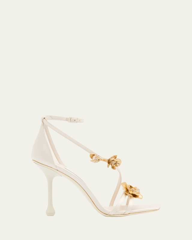 Zea Strappy Flowers Stiletto Sandals